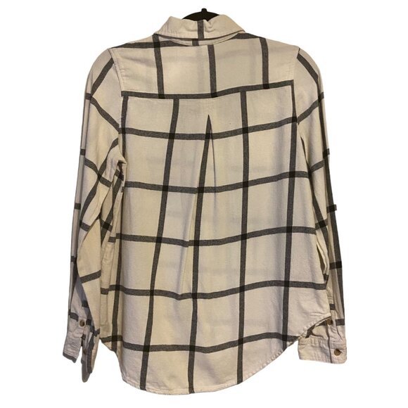 Canyon River Blues Women Top Shirt Button Down Western White Black Small *FLAWED - Picture 8 of 9